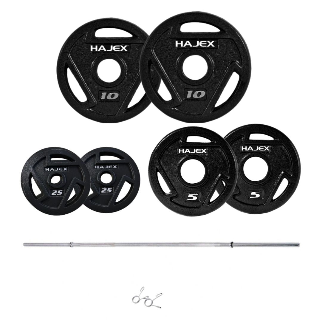 HAJEX Tri Grip Cast Iron Weight Plates
