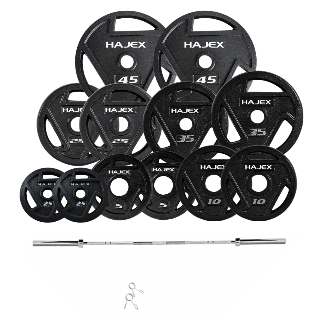 HAJEX Tri Grip Cast Iron Weight Plates