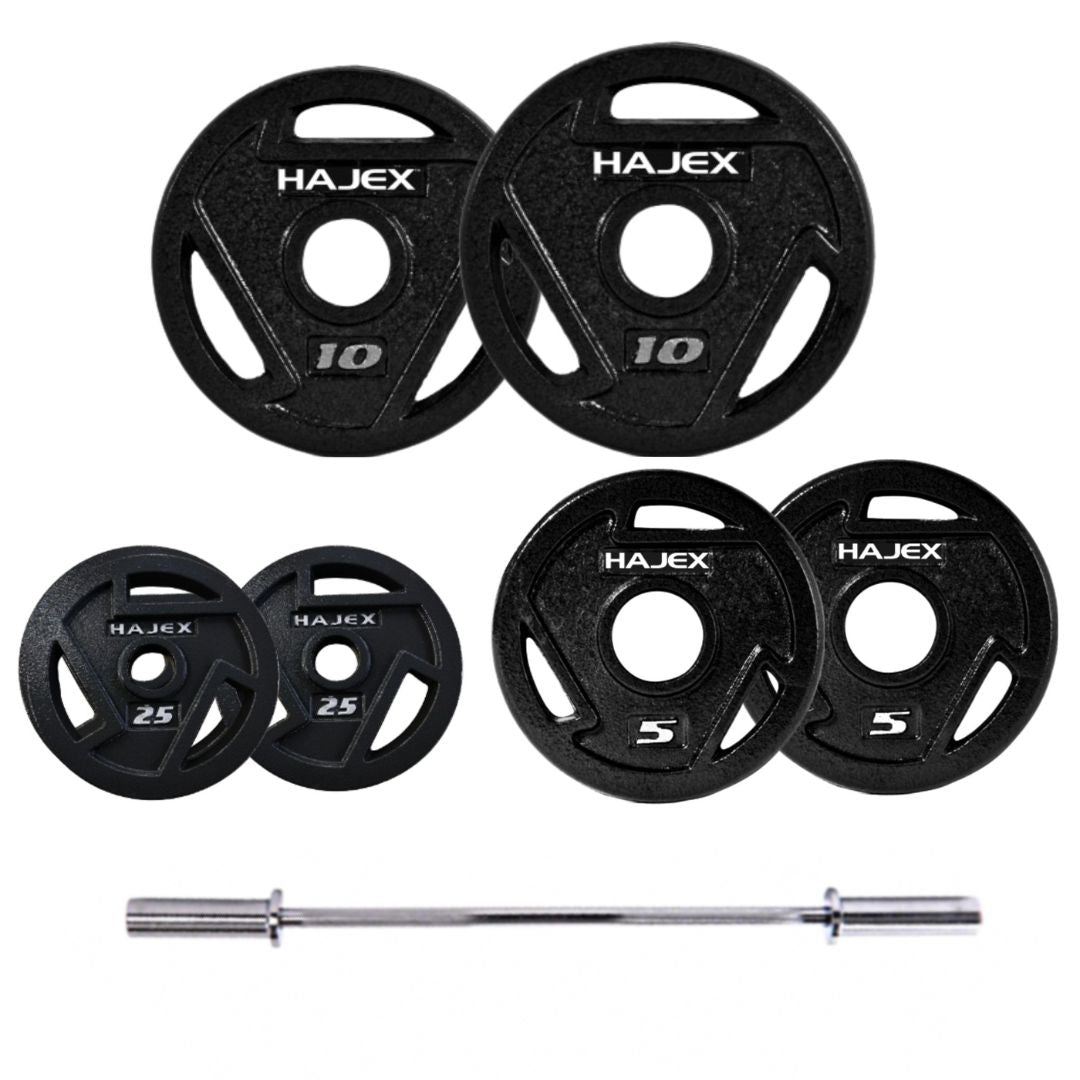 HAJEX Tri Grip Cast Iron Weight Plates