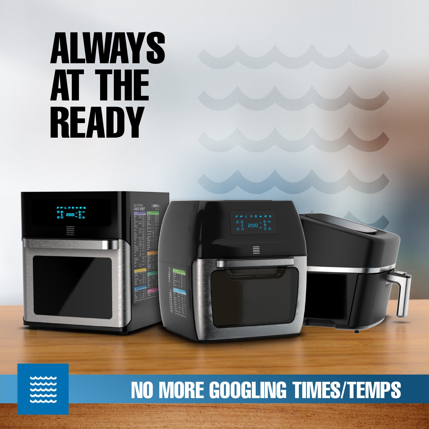 Air Fryer Magnetic Cheat Sheet Set Of 2, Air Fryer Accessories Cook Times