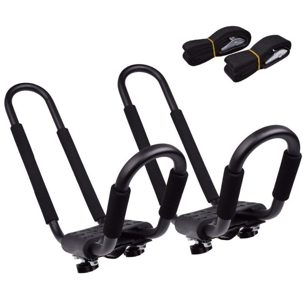 DORSAL Kayak Rack Set 2Pcs J-Bar Rack for Canoe SUP Board Boat On Roof Top Mount Crossbars